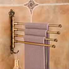 Porte-Serviettes Pivotant Antique — Multi-Barres