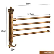 Porte-Serviettes Pivotant Antique — Multi-Barres