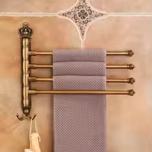 Porte-Serviettes Pivotant Antique — Multi-Barres