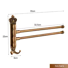 Porte-Serviettes Pivotant Antique — Multi-Barres