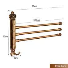 Porte-Serviettes Pivotant Antique — Multi-Barres