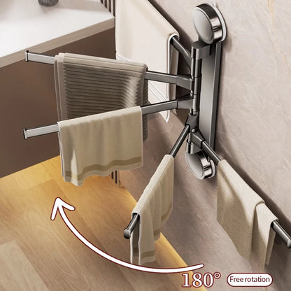 Porte-Serviettes Sans Perçage Rotatif 180°