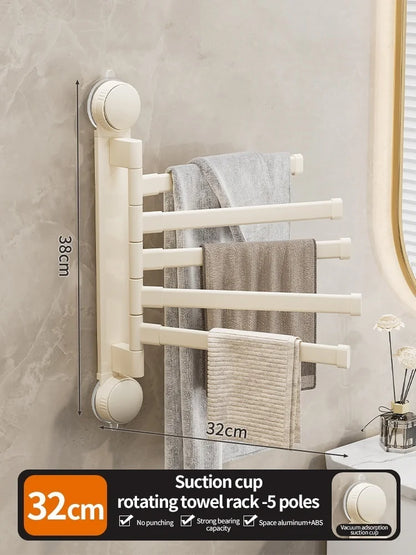 Porte-Serviettes Sans Perçage Rotatif 180°