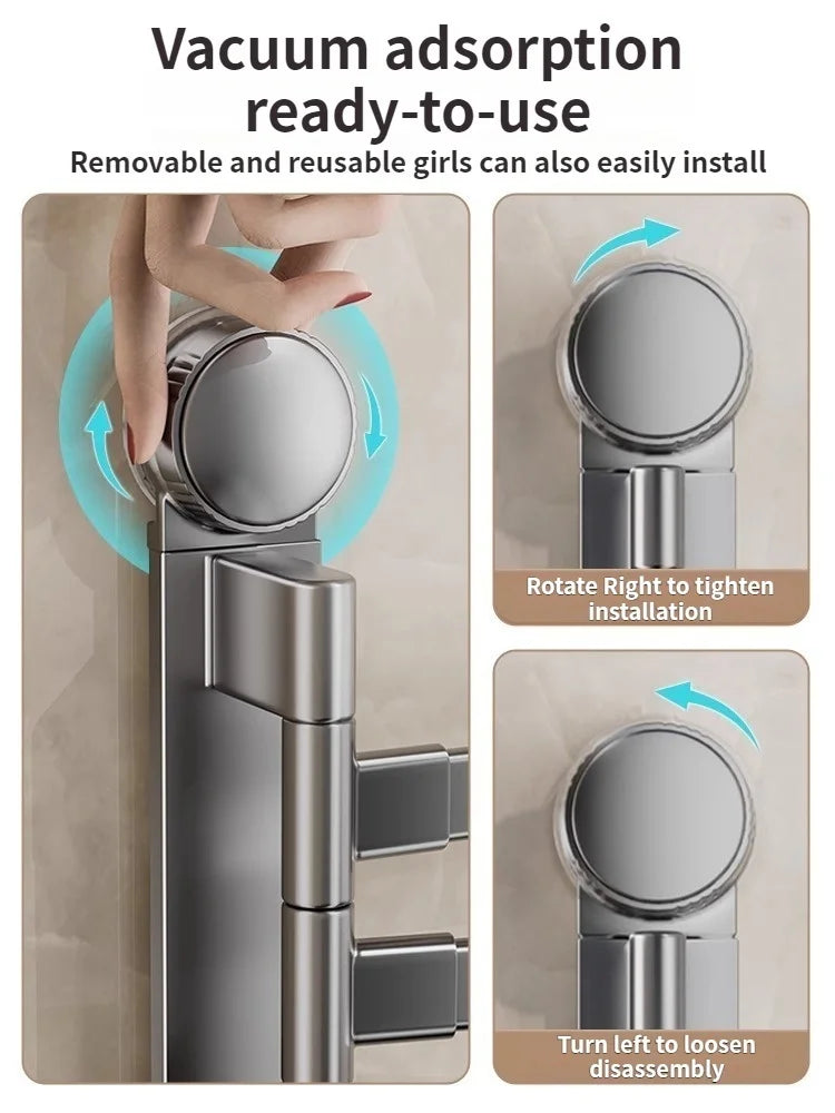 Porte-Serviettes Sans Perçage Rotatif 180°