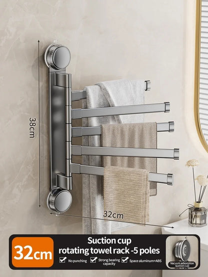 Porte-Serviettes Sans Perçage Rotatif 180°