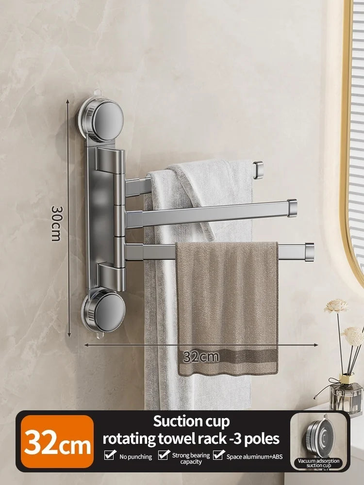 Porte-Serviettes Sans Perçage Rotatif 180°