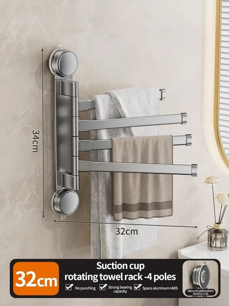 Porte-Serviettes Sans Perçage Rotatif 180°